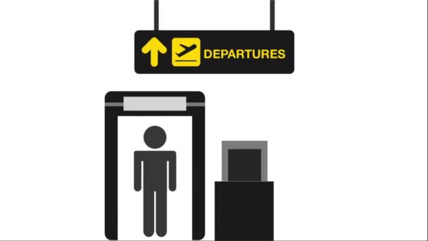 空港のコンセプト デザイン — ストック動画