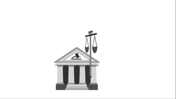 Justice and law design — стоковое видео