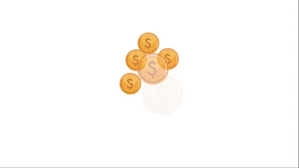 Design de ícone de dinheiro — Vídeo de Stock