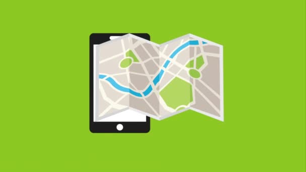 Design de serviço gps — Vídeo de Stock