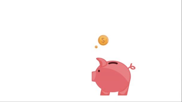 Financiën pictogram ontwerp — Stockvideo