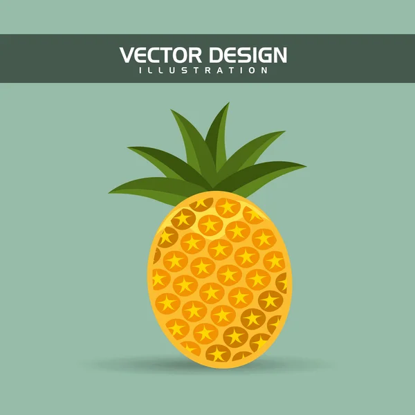 Delizioso design di frutta — Vettoriale Stock