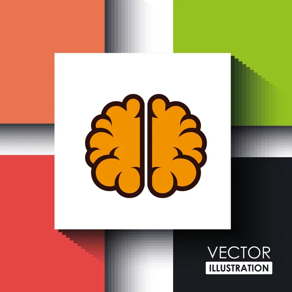 Brain storm design — Stock Vector