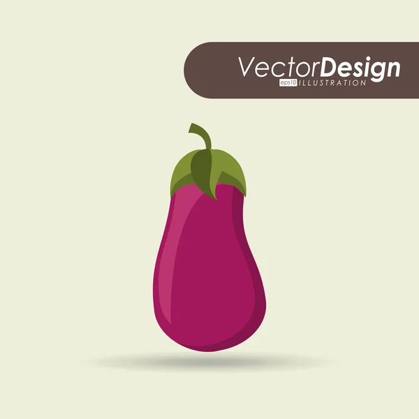 Vegetarisk matdesign — Stock vektor