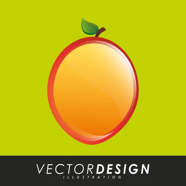 Leckeres Fruchtdesign — Stockvektor