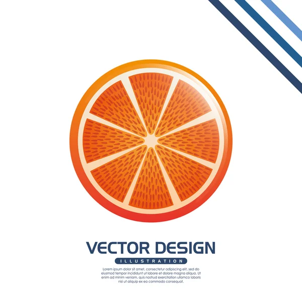 Ízletes gyümölcsöt design — Stock Vector
