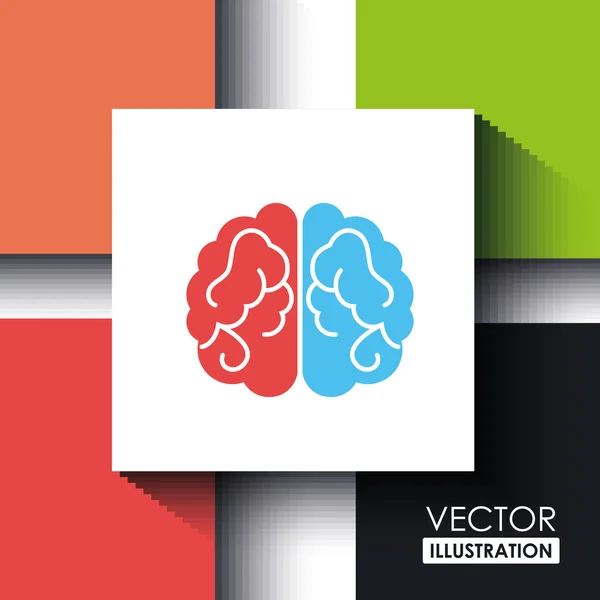 Brain storm design — Stock Vector