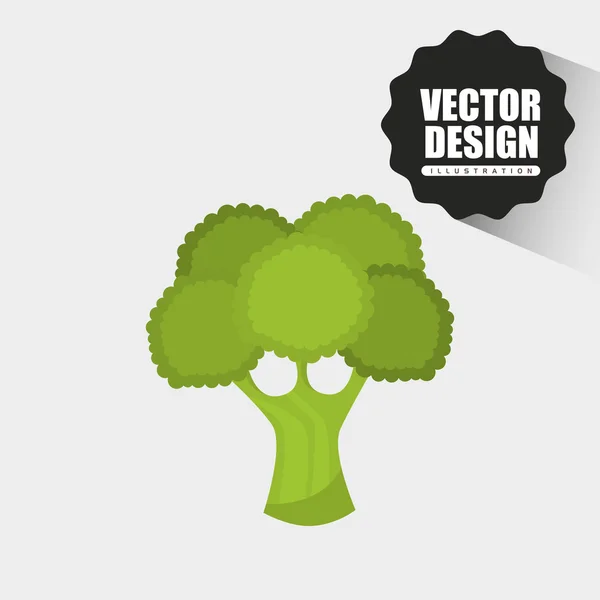 Design de comida vegetariana — Vetor de Stock