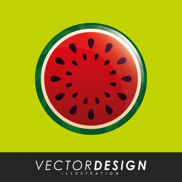 Delicioso diseño de frutas — Archivo Imágenes Vectoriales