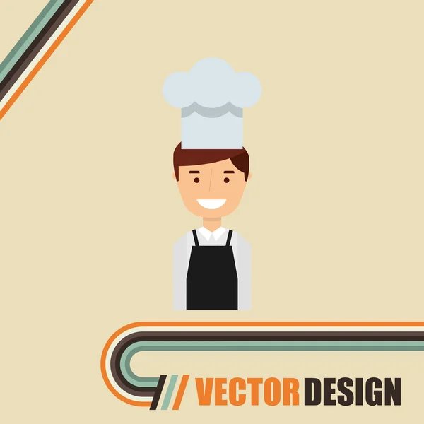 Design chef professionnel — Image vectorielle