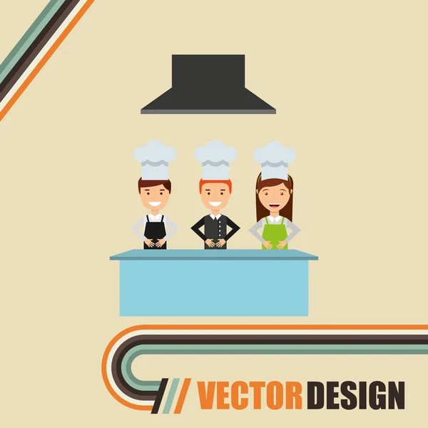 Design de chef profissional —  Vetores de Stock