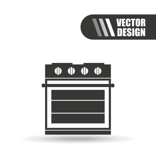 Design von Küchengeräten — Stockvektor