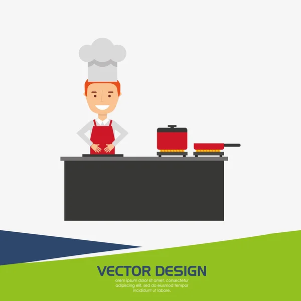 Design de chef profissional —  Vetores de Stock