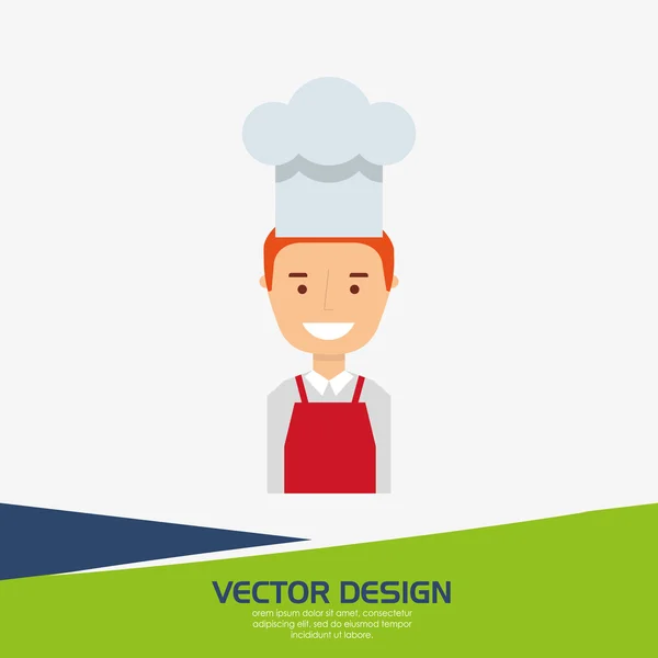 Design de chef profissional — Vetor de Stock