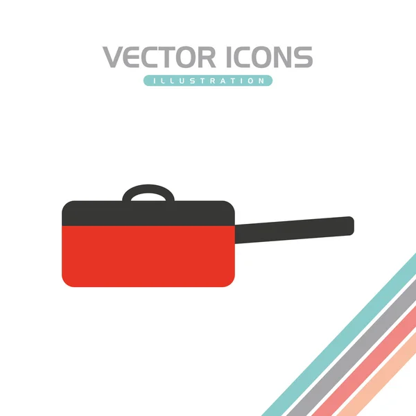 Cocina utensilios de diseño — Vector de stock