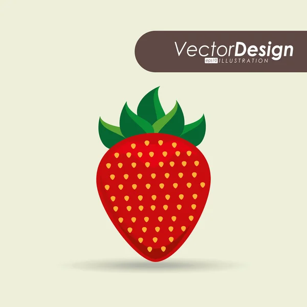 Délicieux design de fruits — Image vectorielle