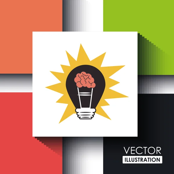 Brain storm design — Stock Vector