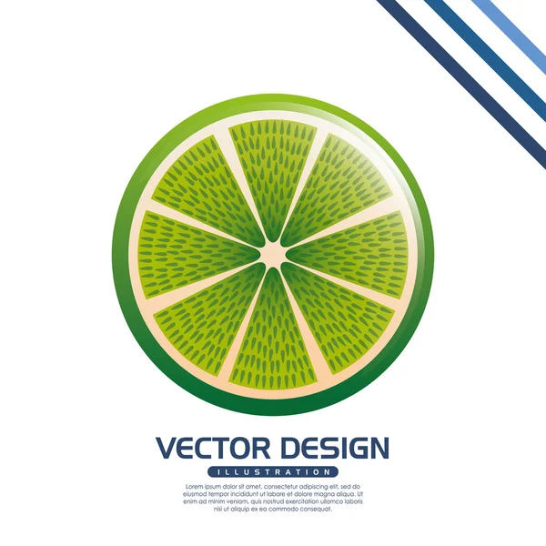 Delicioso design de frutas —  Vetores de Stock