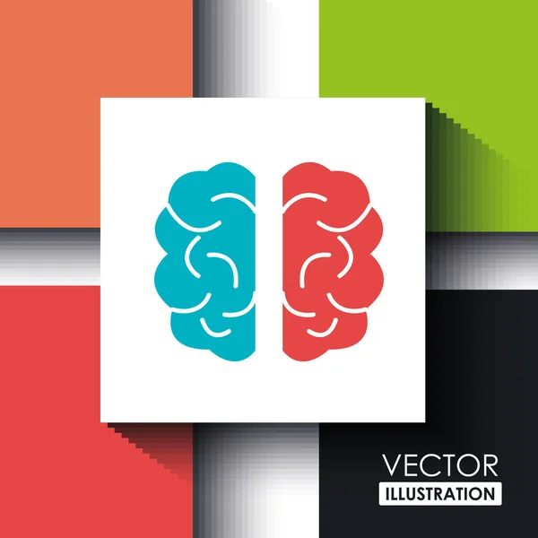 Brain storm-design — Stock Vector