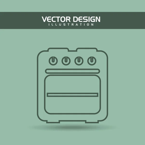 Cocina utensilios de diseño — Vector de stock