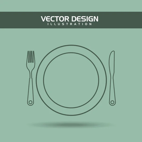 Utensílios de cozinha design —  Vetores de Stock