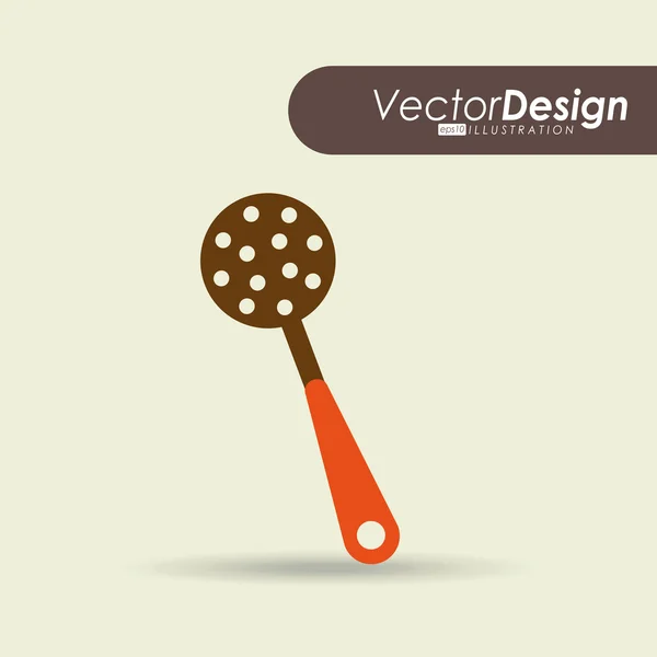 Cocina utensilios de diseño — Vector de stock