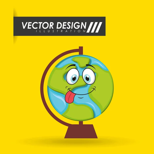 Charakter školy poskytnout design — Stockový vektor