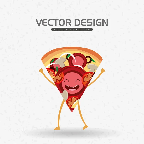 Diseño de alimentos carácter — Vector de stock