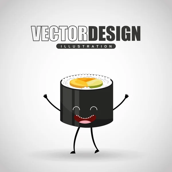 Diseño de alimentos carácter — Vector de stock