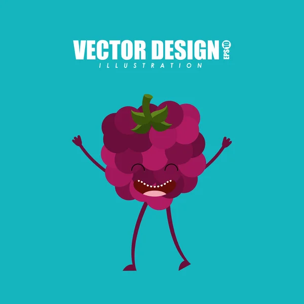 Diseño de alimentos carácter — Vector de stock