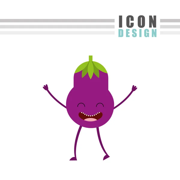Design alimentaire de caractère — Image vectorielle