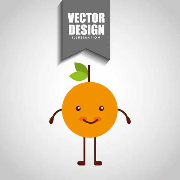 Diseño de alimentos carácter — Vector de stock