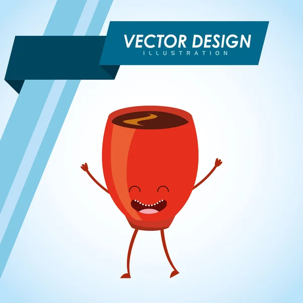 Diseño de alimentos carácter — Vector de stock