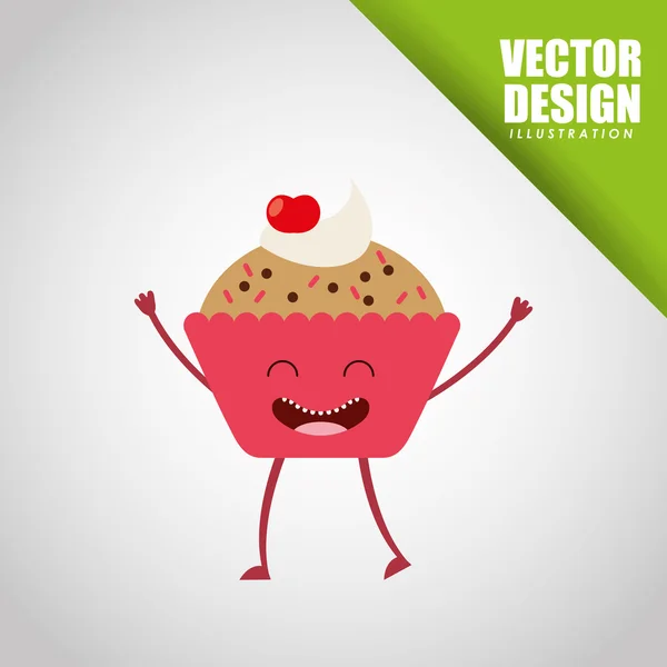 Design alimentaire de caractère — Image vectorielle