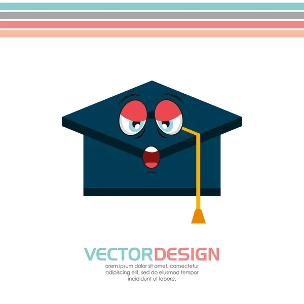 Skolan levererar karaktärsdesign — Stock vektor