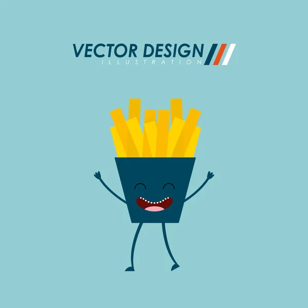 Diseño de alimentos carácter — Vector de stock