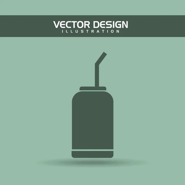Káva čas ikony designu — Stockový vektor