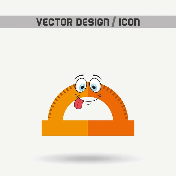 Personagem Projeto de fornecimento escolar — Vetor de Stock