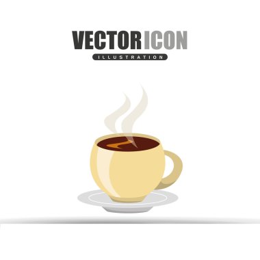 kahve Saat simgesi tasarım