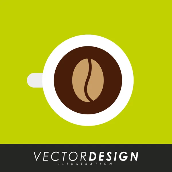 Tempo de café ícone design — Vetor de Stock