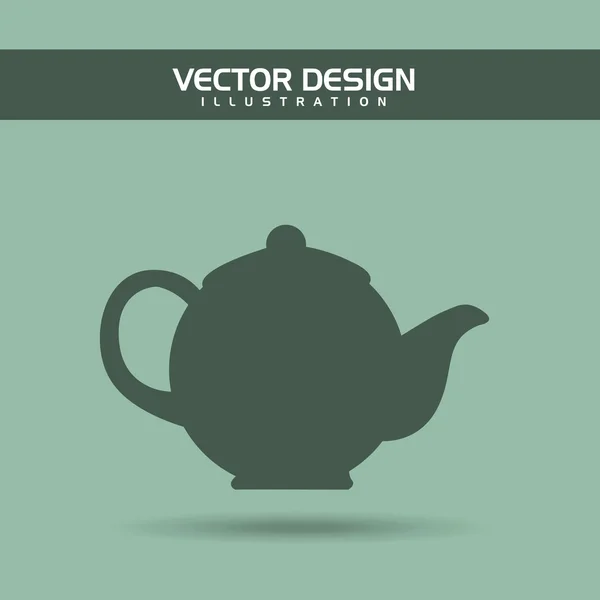 Tiempo de café icono de diseño — Archivo Imágenes Vectoriales