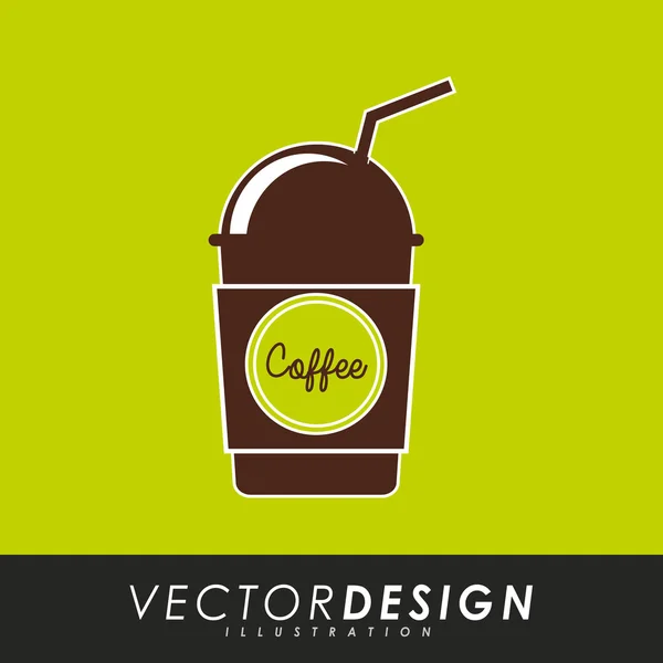 Design zur Kaffeezeit — Stockvektor