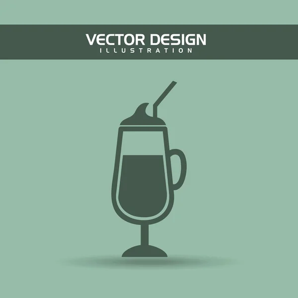 Design zur Kaffeezeit — Stockvektor