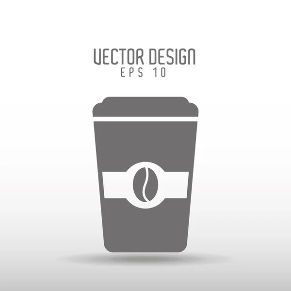 Káva čas ikony designu — Stockový vektor