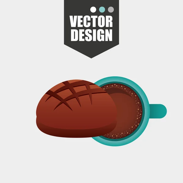 Icône de boulangerie design — Image vectorielle