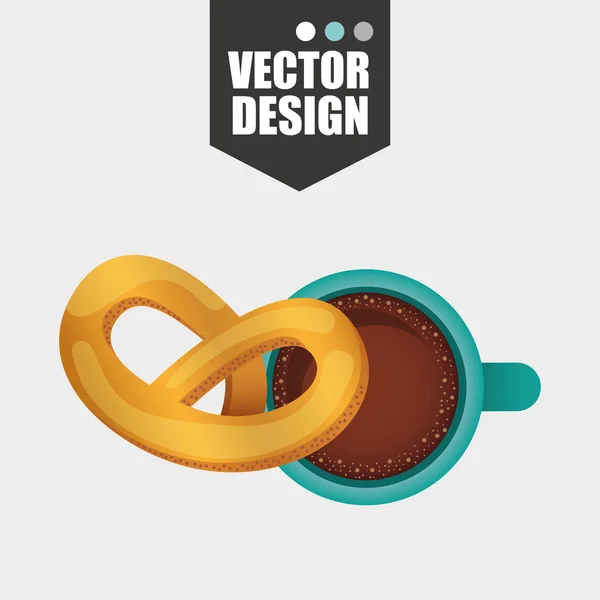 Icône de boulangerie design — Image vectorielle