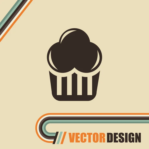 Pékség ikon tervezés — Stock Vector
