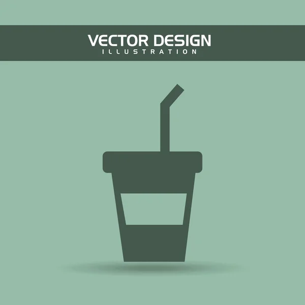 Design zur Kaffeezeit — Stockvektor