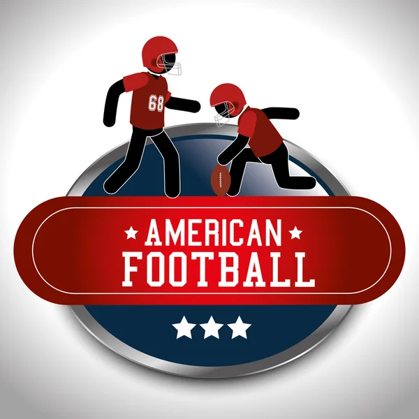 American Football Sport Spiel — Stockvektor