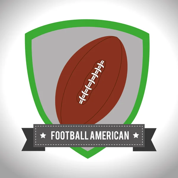 American Football gioco di sport — Vettoriale Stock